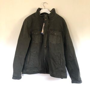 LEVI’S army green zipup Men’s utility jacket Large